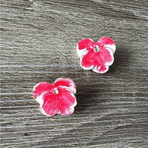 Bohemian flower stud earrings A544 - Picture 2 of 4